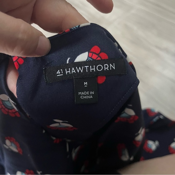 41 Hawthorn women’s Sleeveless Blouse red white blue size medium - Picture 4 of 8